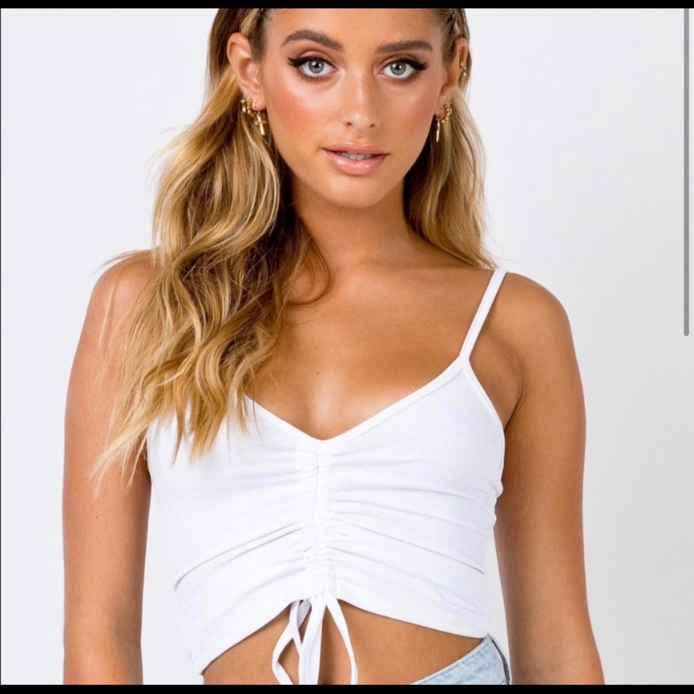 Princess Polly black crop top